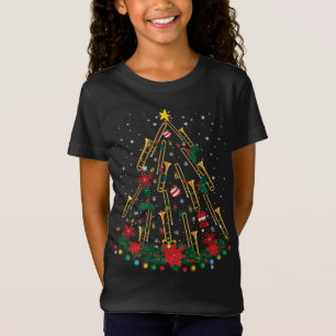 Trombone Christmas Tree Ornaments Funny Music Band T-Shirt