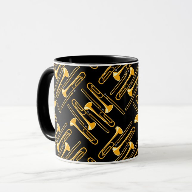 Trombone Crosshatch Tasse (Vorderseite Links)