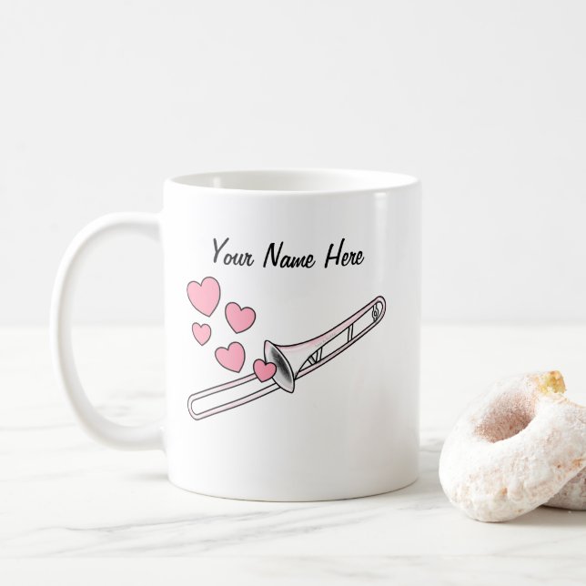 Trombone Custom Wedding Tasse Brass Musiker (Mit Donut)