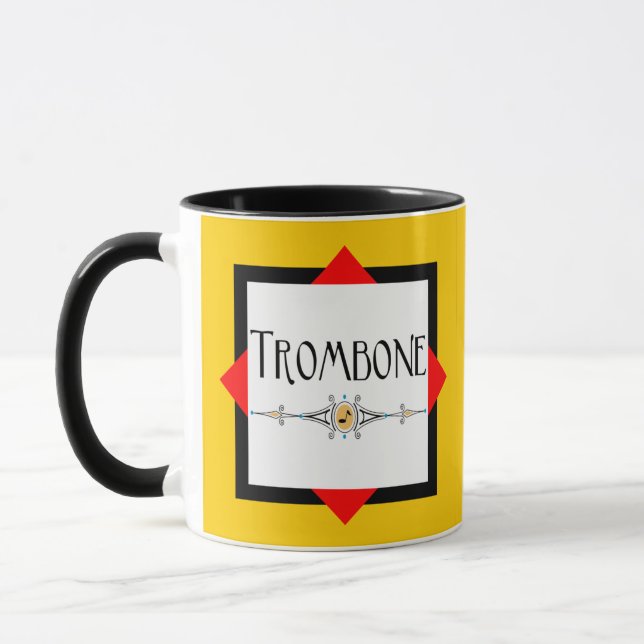 Trombone-Dekorationslinie Tasse (Links)