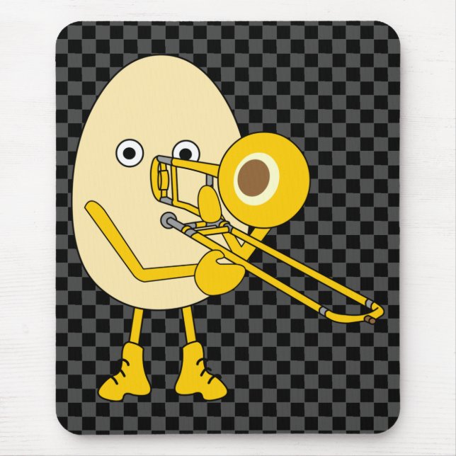 Trombone Egghead Mousepad (Vorne)