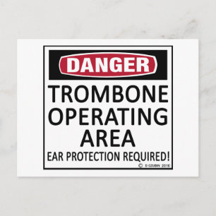 Trombone-Einsatzgebiet Postkarte