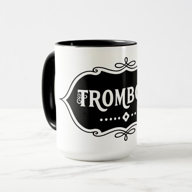 Trombone-Emblem Tasse (Vorderseite Links)