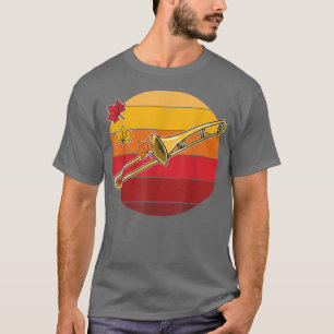 Trombone Fall Trombonist Herbst Erntedank Brass T-Shirt