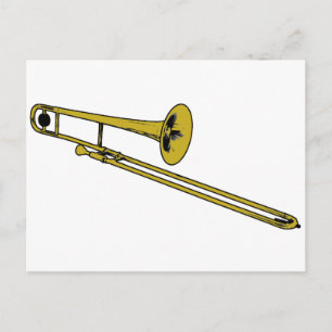 Trombone-Getriebe Postkarte