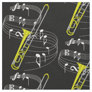 Trombone-Gewebe-Dunkelheit Stoff
