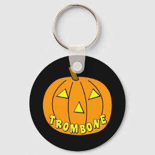 Trombone Halloween Pumpkin Schlüsselanhänger