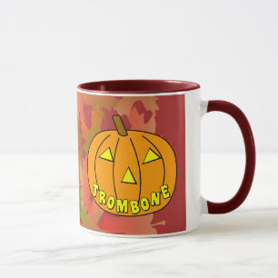 Trombone Halloween Pumpkin Tasse