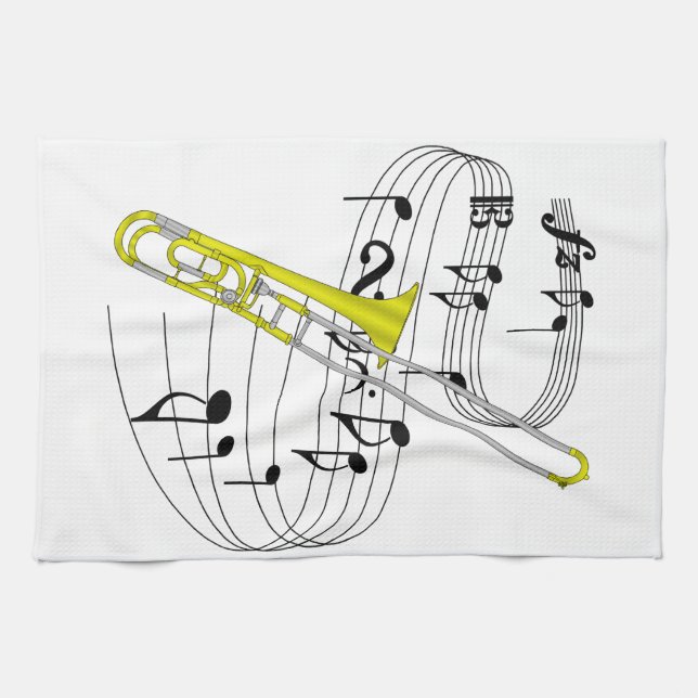 Trombone Handtuch (Horizontal)