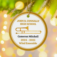 Trombone High School Band Custom Gold Weihnachten