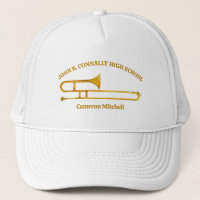 Trombone High School Band Gold Personalisiert