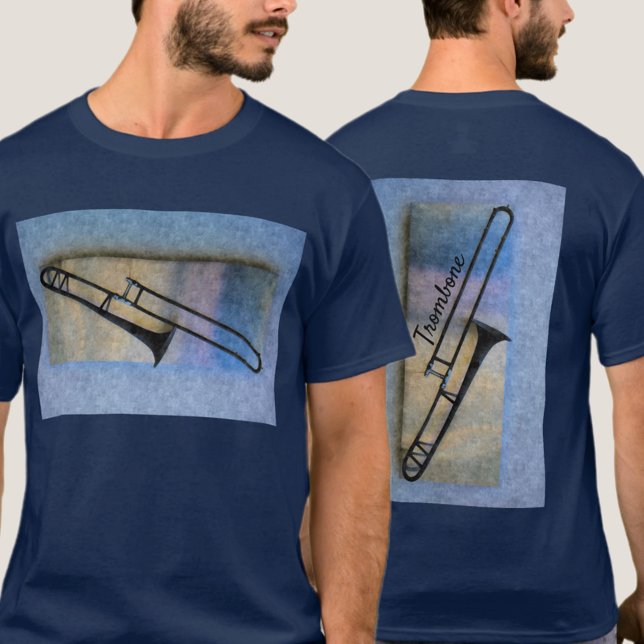 Trombone Jazzy Artistic Musical Blues T-Shirt (Von Creator hochgeladen)