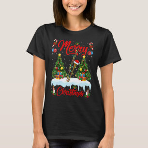 Trombone Lichter Weihnachtsbaum Santa Trombone W T-Shirt