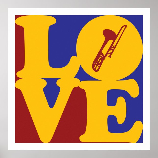 Trombone-Liebe Poster (Vorne)