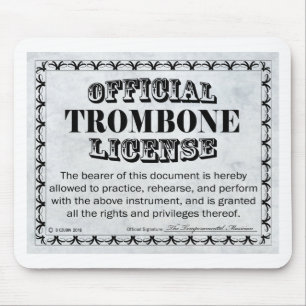 Trombone-Lizenz Mousepad