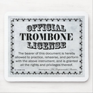 Trombone-Lizenz Mousepad