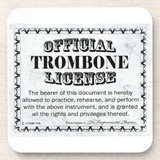 Trombone-Lizenz Untersetzer
