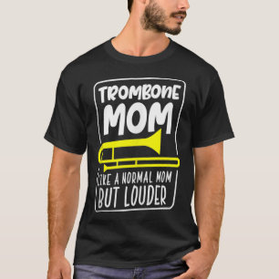 Trombone-Mama Marching Band Trombonist Mommy Light T-Shirt