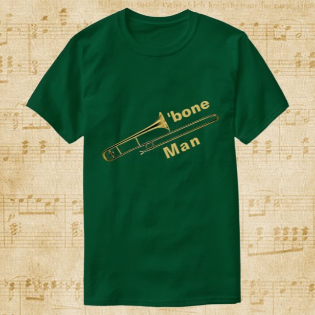 Trombone Man Spaß T - Shirt (Von Creator hochgeladen)