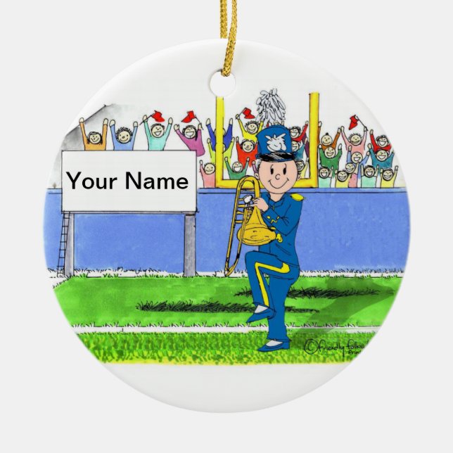 Trombone - Männlich Keramikornament (Vorne)