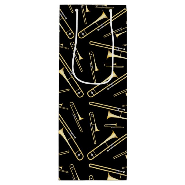 Trombone Musician Band Teacher Geschenktüte Für Weinflaschen (Vorderseite)