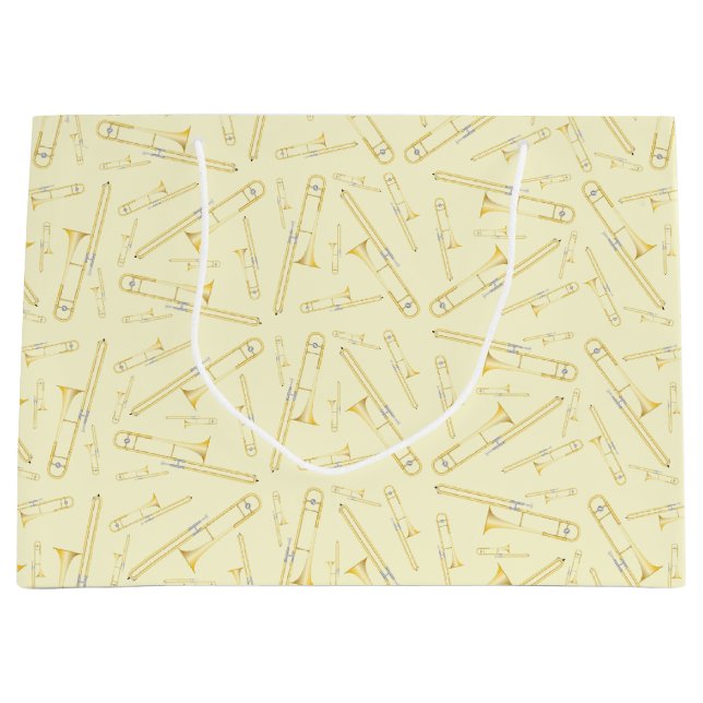 Trombone Musician Band Teacher Große Geschenktasch Große Geschenktüte (Vorderseite)