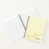 Trombone Musician Band Teacher Notebook