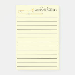 Trombone Musician Band Teachers Notes Post-it Klebezettel