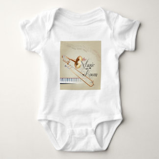 Trombone-Musik-Raum Baby Strampler