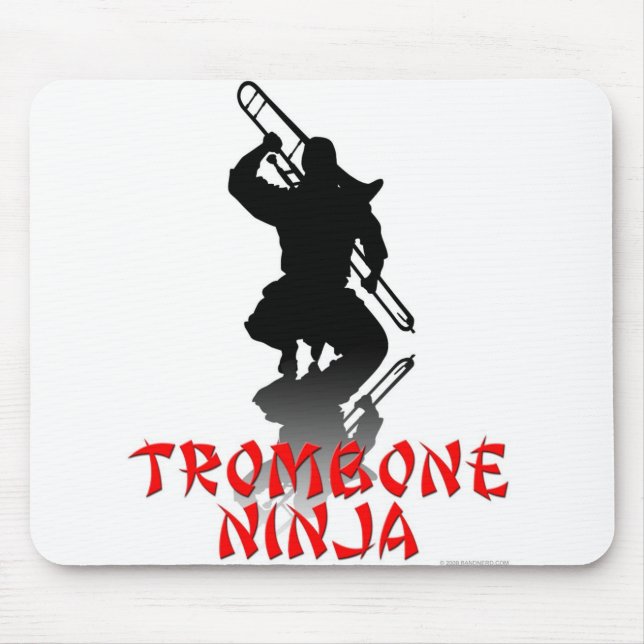 Trombone Ninja Mousepad (Vorne)