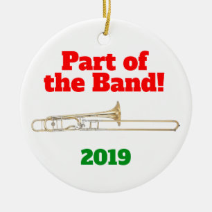 Trombone Ornament Part der Band