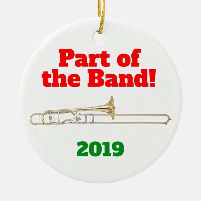 Trombone Ornament Part der Band (Vorne)