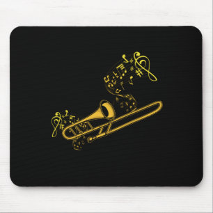 Trombone Player Brass Music Instrument Big Band Mousepad