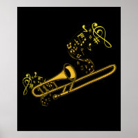 Trombone Player Brass Music Instrument Big Band