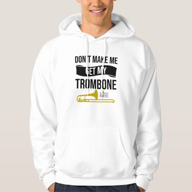 Trombone-Player-Geschenke| Trombone - Band - Tromb Hoodie (Vorderseite)