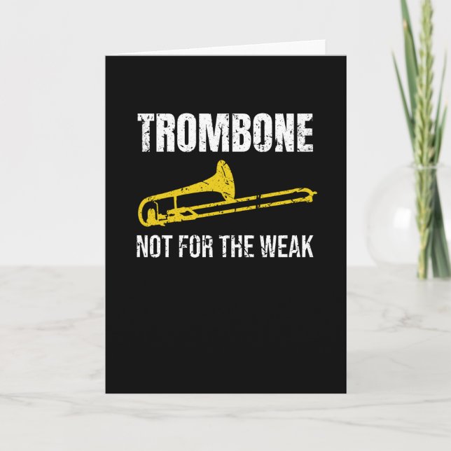 Trombone-Player-Geschenke| Trombone - Band - Tromb Karte (Vorderseite)