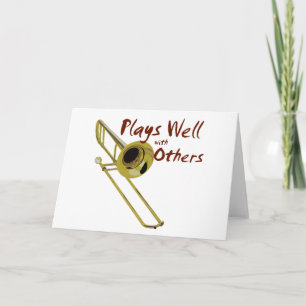 Trombone Plays gut Karte