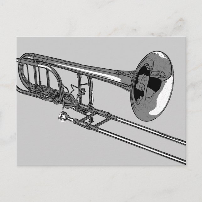 Trombone Postkarte (Vorderseite)
