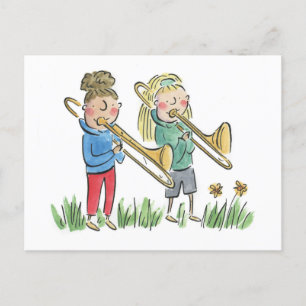Trombone Postkarte