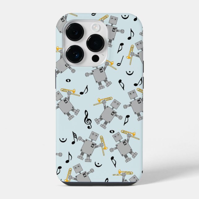 Trombone Robot iPhone Hülle (Rückseite)