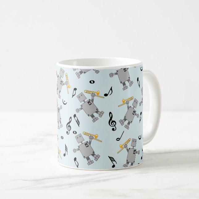 Trombone Robot Kaffeetasse (VorderseiteRechts)
