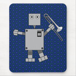 Trombone Robot Mousepad