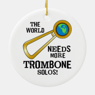 Trombone Solos Keramik Ornament