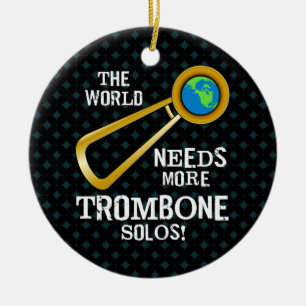 Trombone Solos Keramik Ornament