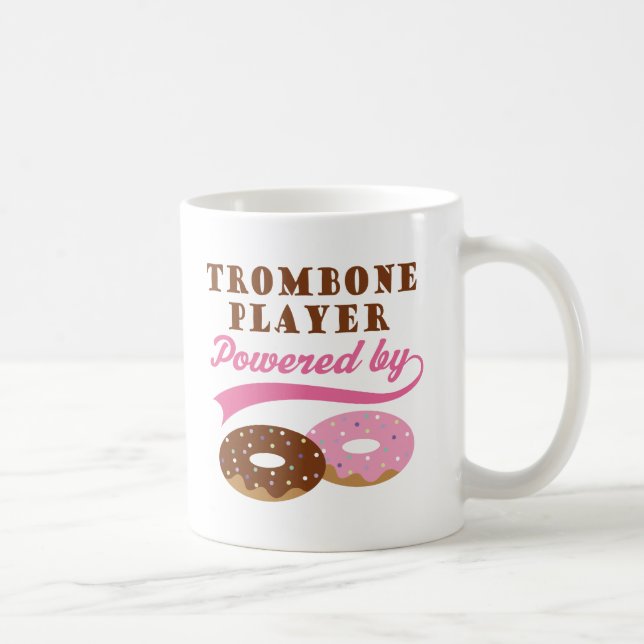 Trombone-Spieler-lustiges Geschenk Tasse (Rechts)