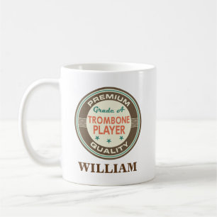 Trombone-Spieler-personalisiertes Kaffeetasse
