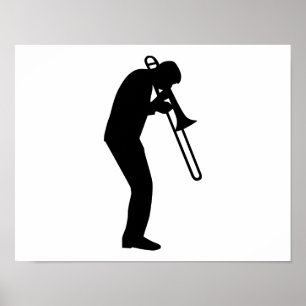 Trombone-Spieler Poster