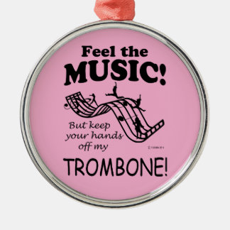 Trombone spürt die Musik Ornament Aus Metall