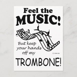 Trombone spürt die Musik Postkarte