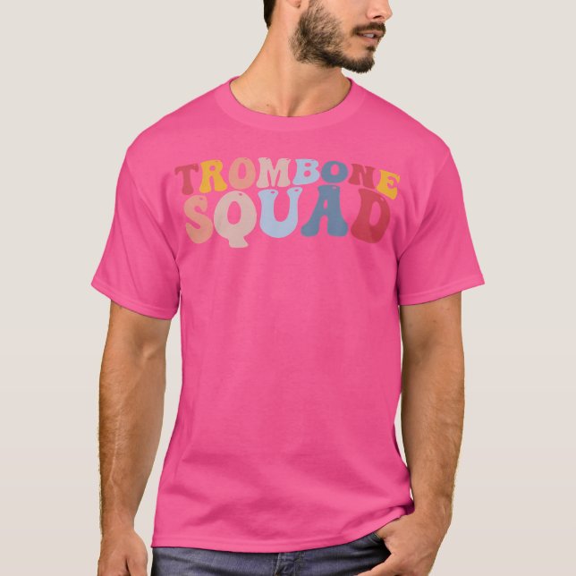 Trombone Squad Trombone Player Jazz Music T-Shirt (Vorderseite)